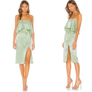Lovers + friends Violet midi green dress
